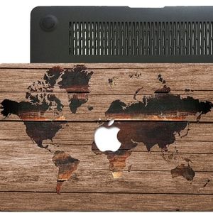 World Map  Rubberized Case Cover For MacBook Air